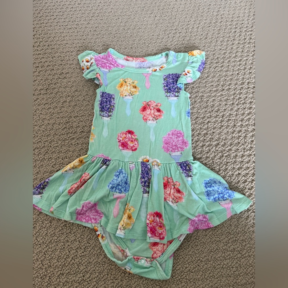 Posh Peanut Floral One Piece - Mint, Pink, Purple, Yellow
